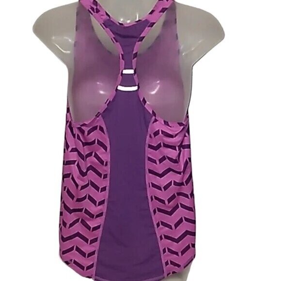 Lucy Purple Chevron Racerback Tank Top - Picture 5 of 6
